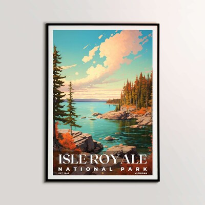 Isle Royale National Park Poster, Travel Art, Office Poster, Home Decor | S6 - image2